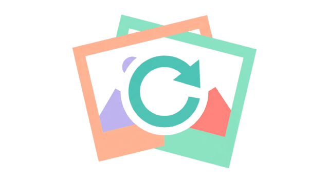 Two picture frames showing different versions of the same illustration