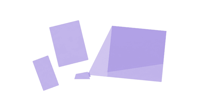 Phone, tablet and screen all displaying the same story page