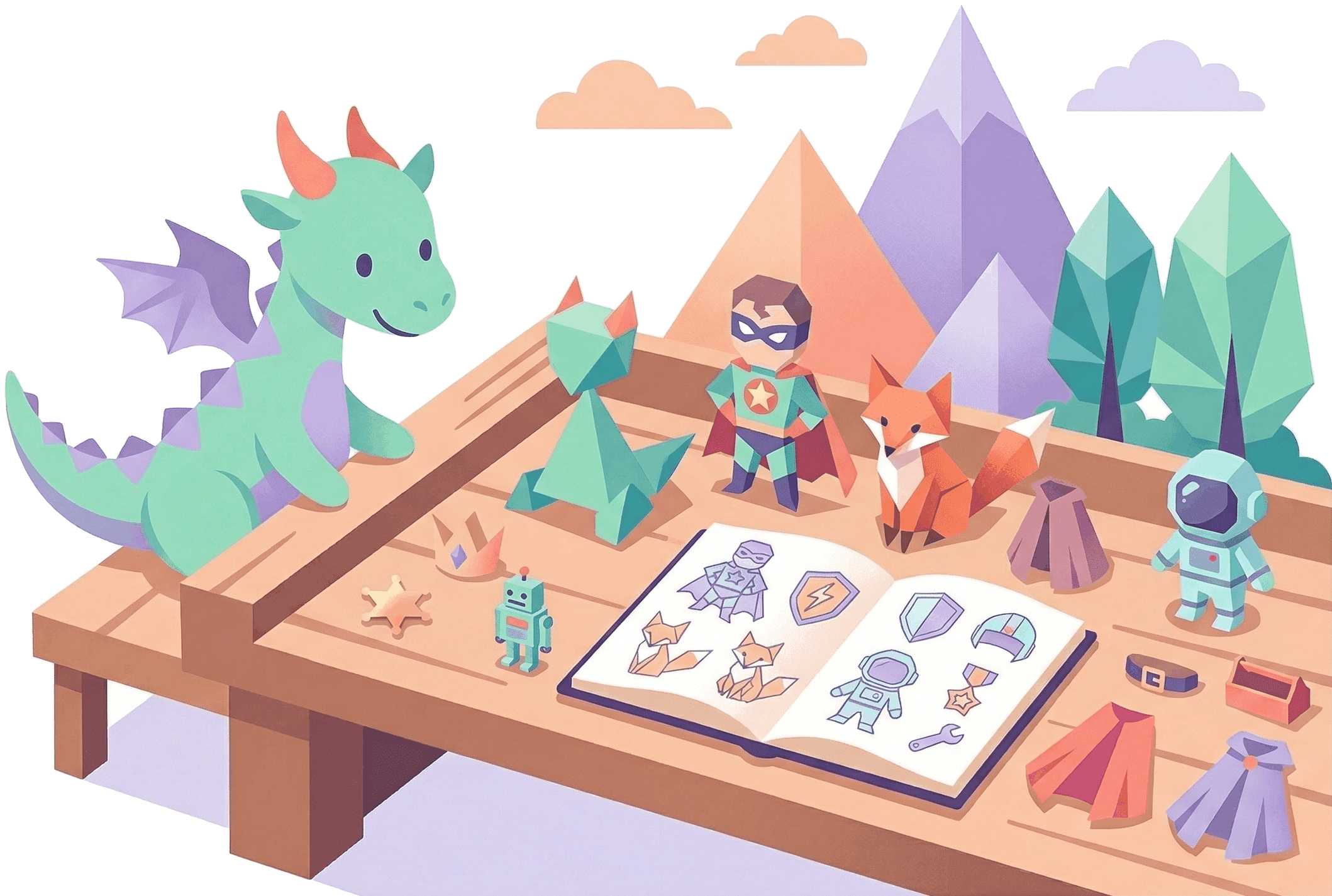 Character creation interface in Fablele